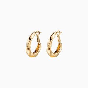 18k Gold Plated Fia Hoops by Cali Tiger